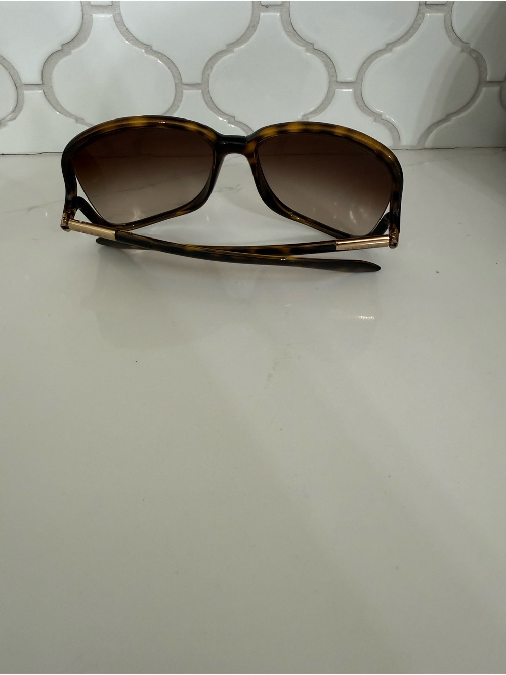 Prada Women's Oversized Tortoiseshell Sunglasses with Brown Gradient Lenses - Picture 3 of 9